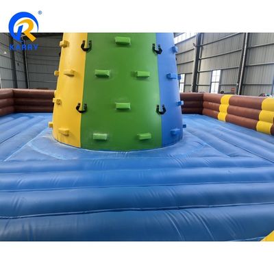 Spelletjes voor pretparken opblaasbare klimmer springspel met blazer en aangepaste kleur