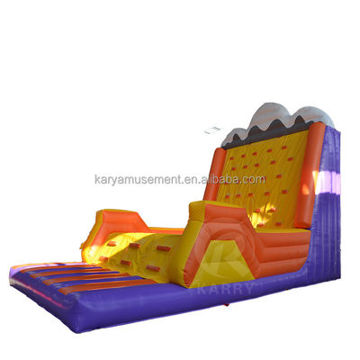 Teambuildingspellen opblaasbare rotsklimmen Muurberg met duurzaam PVC materiaal