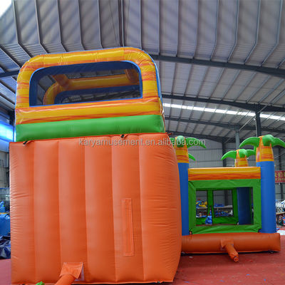 PVC opblaasbare kasteel glijcombinatie voor trendy thema bounce huis