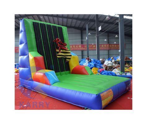 5-10 passagiers toegestaan opblaasbare PVC klimmuur voor outdoor interactieve games
