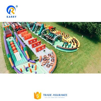 Acceptabele OEM opblaasbare Ocean Run thema obstakelbaan voor Unisex Challenge Games