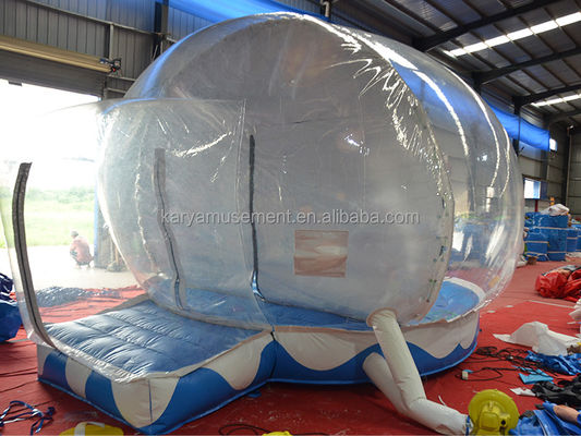 Draagbare halloween sneeuwbol tent transparante opblaasbare ballon voor kinderen