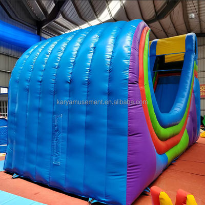 Indoor en outdoor avontuur wacht 34ft opblaasbare oceaangolf waterglijbaan voor volwassenen