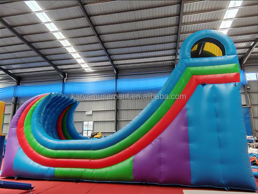 Indoor en outdoor avontuur wacht 34ft opblaasbare oceaangolf waterglijbaan voor volwassenen