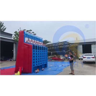 Basketbal opblaasbaar schietspel Basketbal Connect 4 in een rij opblaasbaar met blazer