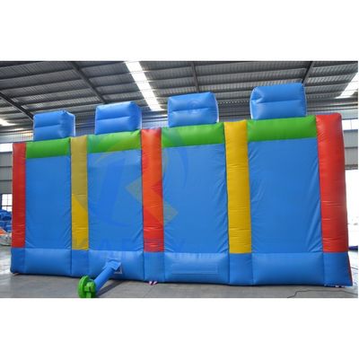 Gepersonaliseerd groot 4 in 1 opblaasbaar carnaval sport uitdaging spel voor verhuur bedrijf