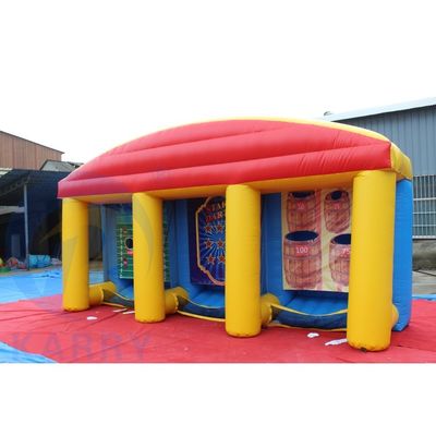 Carnaval opblaasbaar honkbal voetbal basketbal schietspel voor buiten speeltuin