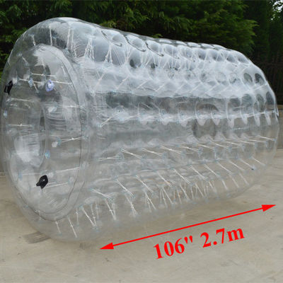 Gele of aangepaste kleur Luchtdichte opblaasbare waterrolbal voor buitenbeweging