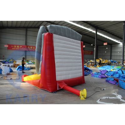 Persoonlijke oranje opblaasbare sport spel voor familie carnaval schieten en scoren plezier