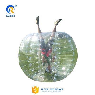 PVC voetbalbollen in menselijke grootte in het pretpark met CE-afblazerreparatie-accessoires