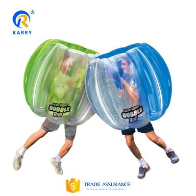 PVC voetbalbollen in menselijke grootte in het pretpark met CE-afblazerreparatie-accessoires