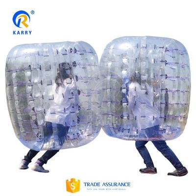 PVC voetbalbollen in menselijke grootte in het pretpark met CE-afblazerreparatie-accessoires