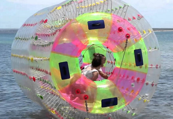 1.2m/1.5m/1.8m kleurrijke Pvc opblaasbare Zorb waterroller voor pretparken