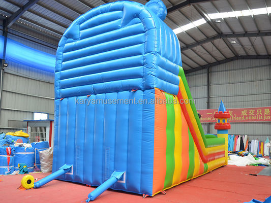 Commerciële 29ft Jumping Mickey Park opblaasbare uitsmijter glijbaan voor feest verhuur bedrijf