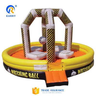 Ontwerp Outdoor opblaasbaar Wrecking Ball Game Interactief Sport spel Met Certificaat