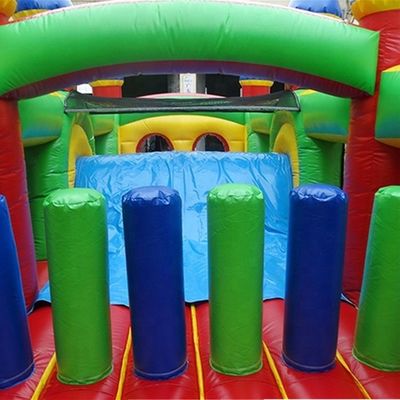 Draagbare 68ft opblaasbare springbouncer kasteel obstakel voor kinderen en volwassenen met blazer