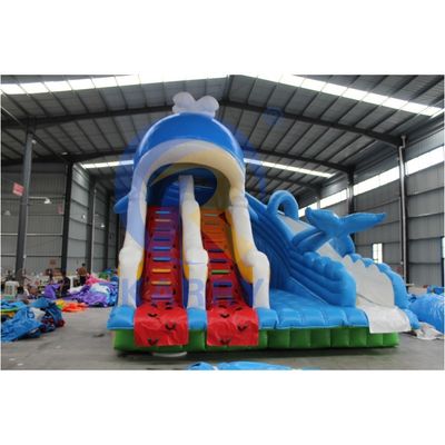 CE Blower en reparatie-accessoires inclusief opblaasbaar waterpark met haaienslide
