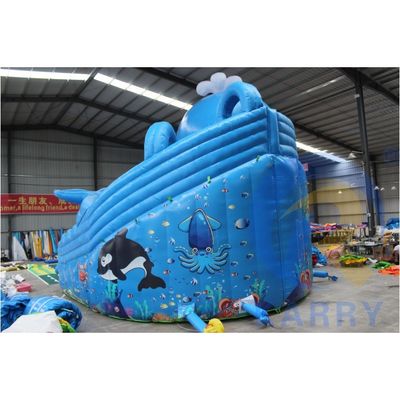 CE Blower en reparatie-accessoires inclusief opblaasbaar waterpark met haaienslide