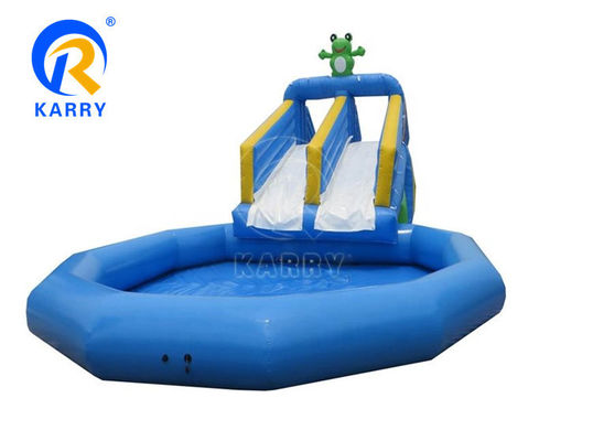 14 jaar op PVC opblaasbaar boven de grond Easy Set zwembad met bounce slide huis