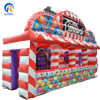 Opblaasbare spelstand feeststand tent met 4 in 1 tafeltop games en PVC materiaal