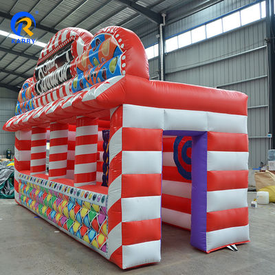 Opblaasbare spelstand feeststand tent met 4 in 1 tafeltop games en PVC materiaal
