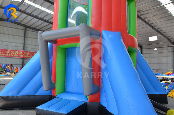 Custom Logo Printed PVC opblaasbare raket Airborne Adventure Game voor kinderen en volwassenen