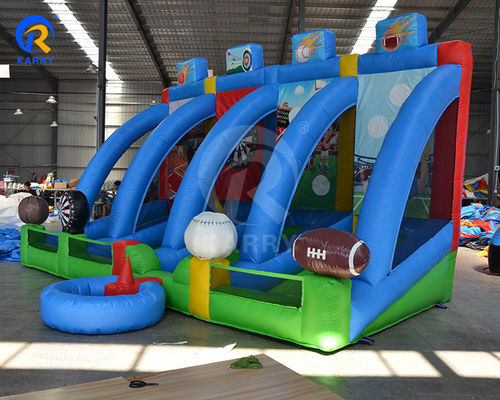 Interactieve carnavalsportgames voor alle leeftijden 4 in 1 Basketbal Voetbal Voetbal Baseball