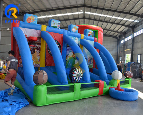 Interactieve carnavalsportgames voor alle leeftijden 4 in 1 Basketbal Voetbal Voetbal Baseball