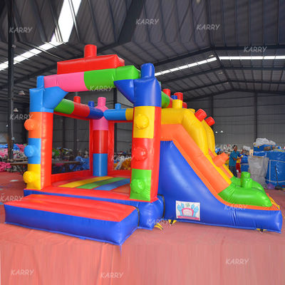 Aanpassen Geaccepteerd MiNi Bounce Huis Gebouwblok Opblaasbaar Kasteel Met Glijbaan