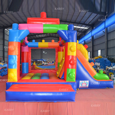 Aanpassen Geaccepteerd MiNi Bounce Huis Gebouwblok Opblaasbaar Kasteel Met Glijbaan