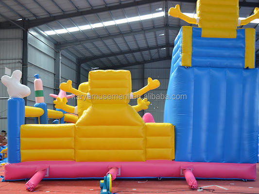 Opblaasbare trampoline voor kinderen met CE/EN71/EN14960-certificering en Sponge Bob Castle