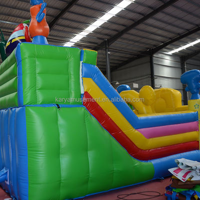 Gepersonaliseerde kleur opblaasbare SpongeBob Park thema Bouncy Castle voor volwassenen Fun City Party