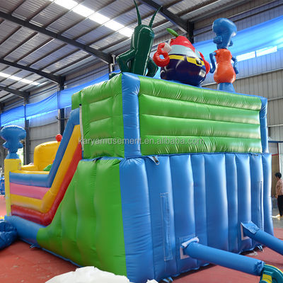 Gepersonaliseerde kleur opblaasbare SpongeBob Park thema Bouncy Castle voor volwassenen Fun City Party