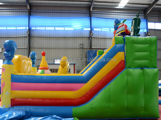 Gepersonaliseerde kleur opblaasbare SpongeBob Park thema Bouncy Castle voor volwassenen Fun City Party