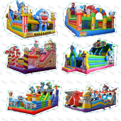 Unisex Water Fun 2024 Custom opblaasbaar waterpark met PORTABLE glijbaan en kasteel