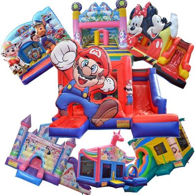 Unisex Water Fun 2024 Custom opblaasbaar waterpark met PORTABLE glijbaan en kasteel