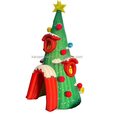 Feestelijke evenementen Persoonlijk opblaasbaar kerstboomgat model met CE/EN71/EN14960