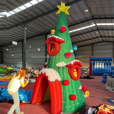 Feestelijke evenementen Persoonlijk opblaasbaar kerstboomgat model met CE/EN71/EN14960