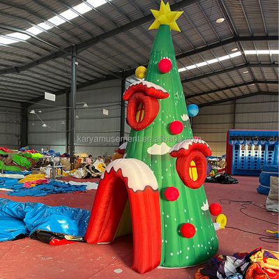Feestelijke evenementen Persoonlijk opblaasbaar kerstboomgat model met CE/EN71/EN14960