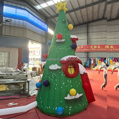 Feestelijke evenementen Persoonlijk opblaasbaar kerstboomgat model met CE/EN71/EN14960