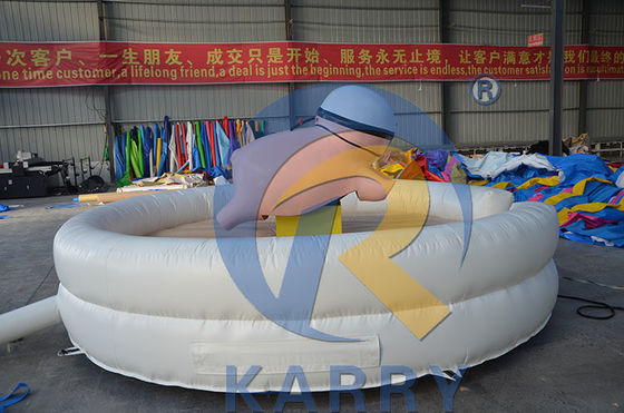 Opblaasbare Mechanische Ride Bull Rodeo met PORTABLE 3D Studio Virtual Experience