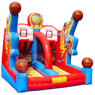 Interactieve carnaval sport opblaasbare schietsterren basketbal schietwedstrijd met PVC