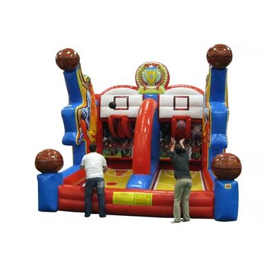 Interactieve carnaval sport opblaasbare schietsterren basketbal schietwedstrijd met PVC