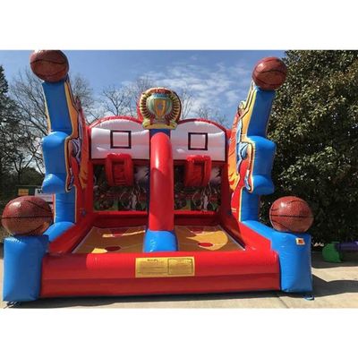 Interactieve carnaval sport opblaasbare schietsterren basketbal schietwedstrijd met PVC