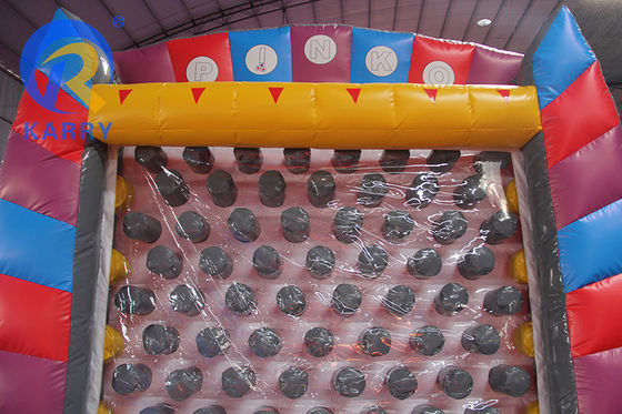 Custom logo gedrukt opblaasbaar Plinko carnavalspel met aangepast zee PVC materiaal
