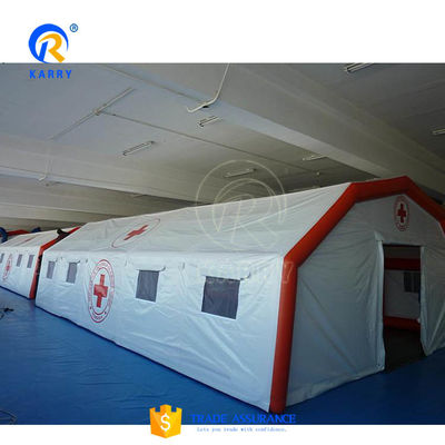 KR-IT-920-1 0,45 mm Platon PVC Tarpaulin opblaasbare medische tent 5*8*4,5m