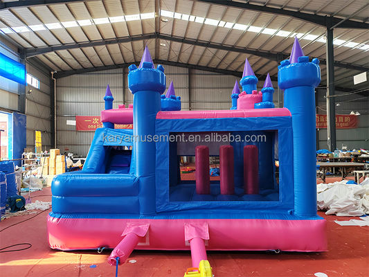 Indoor Play Grote opblaasbare bounce house games met prinses Frozen thema en glijbaan