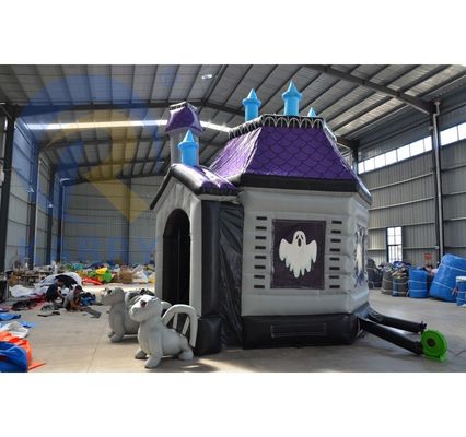 EN14960 Gecertificeerde opblaasbare halloween-schedelboog aangepast spookhuis decoratie