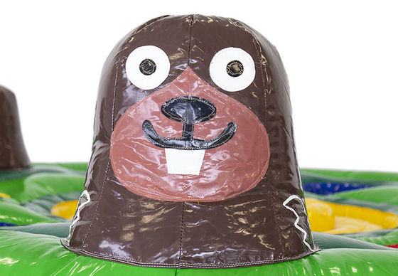 CE-certificaat Commercieel opblaasbaar Whack a Mole Game 4,5m voor interactieve sportgames