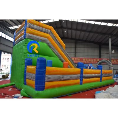 Karry opblaasbare pret stad Unisex blauwe speeltuin voor kinderen in gigantisch opblaasbaar park